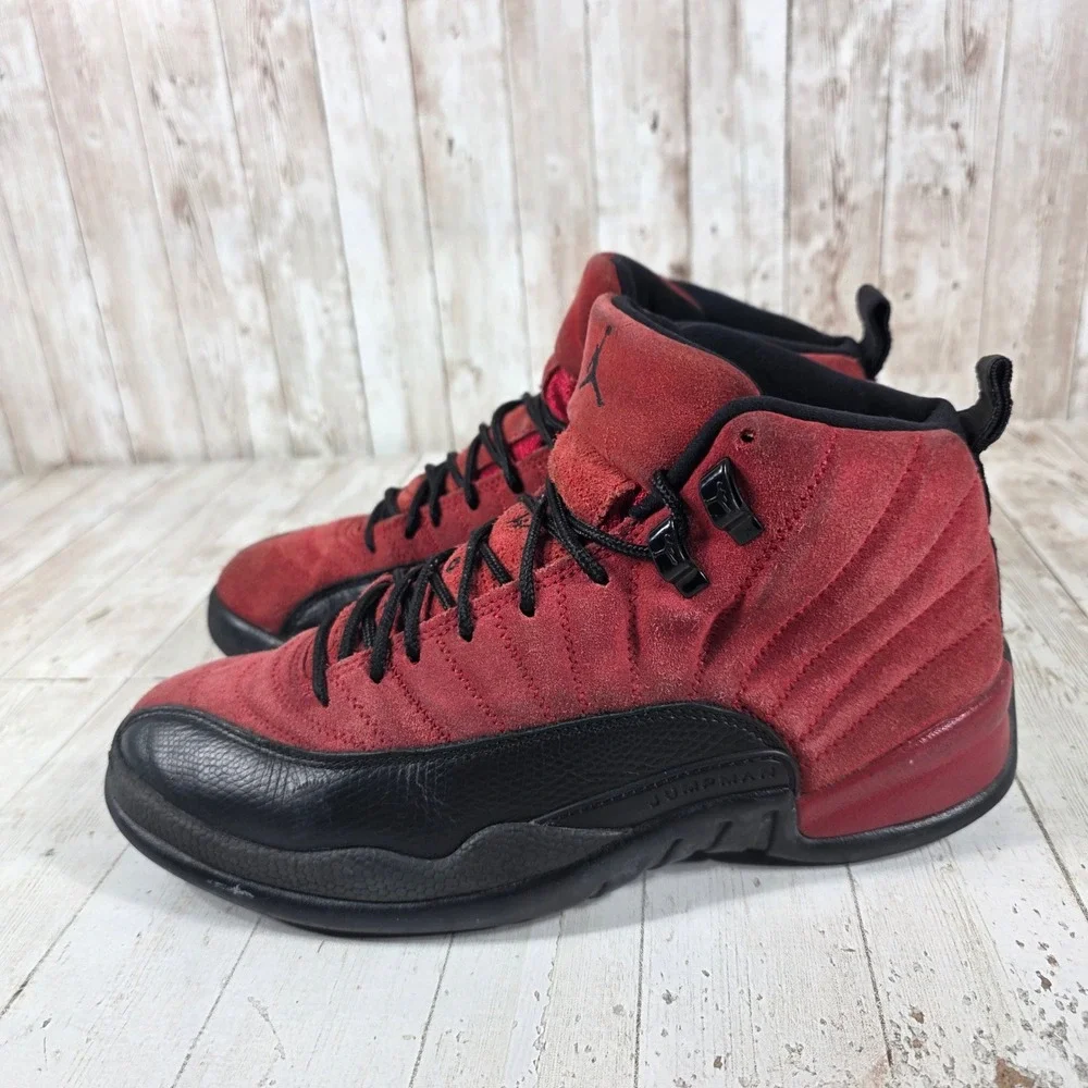 Jordan 12‎ Retro Reverse Flu Game Varsity Red Black CT8013-602 Mens 8.5